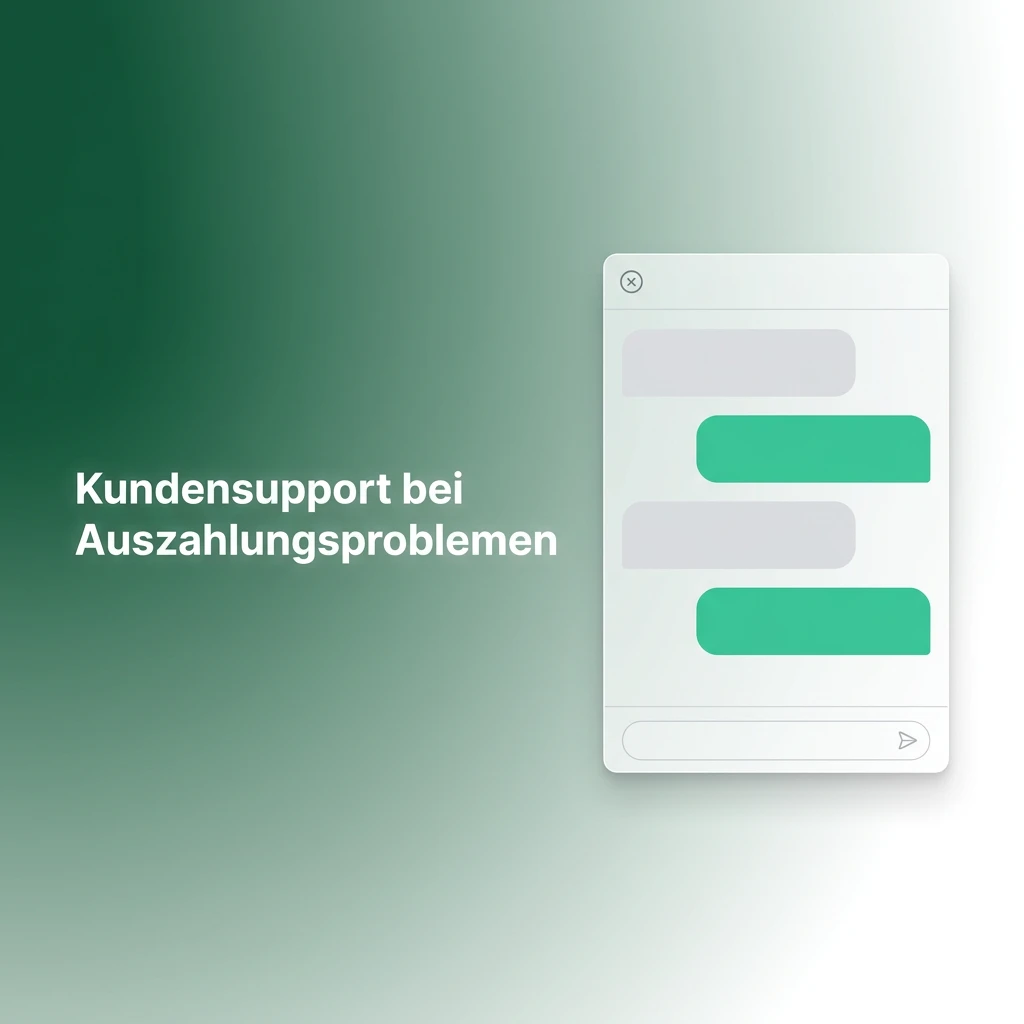 Kundensupport bei Auszahlungsproblemen