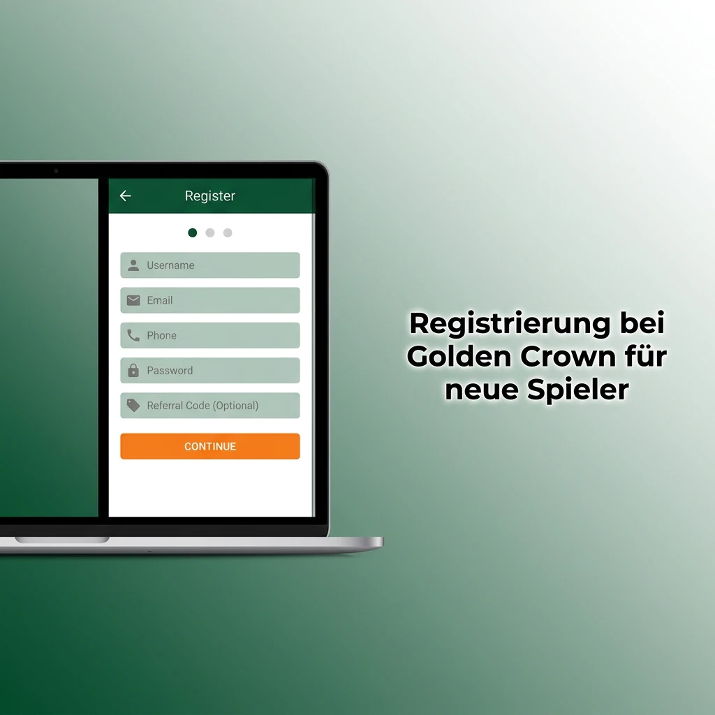 Registrierung bei Golden Crown für neue Spieler