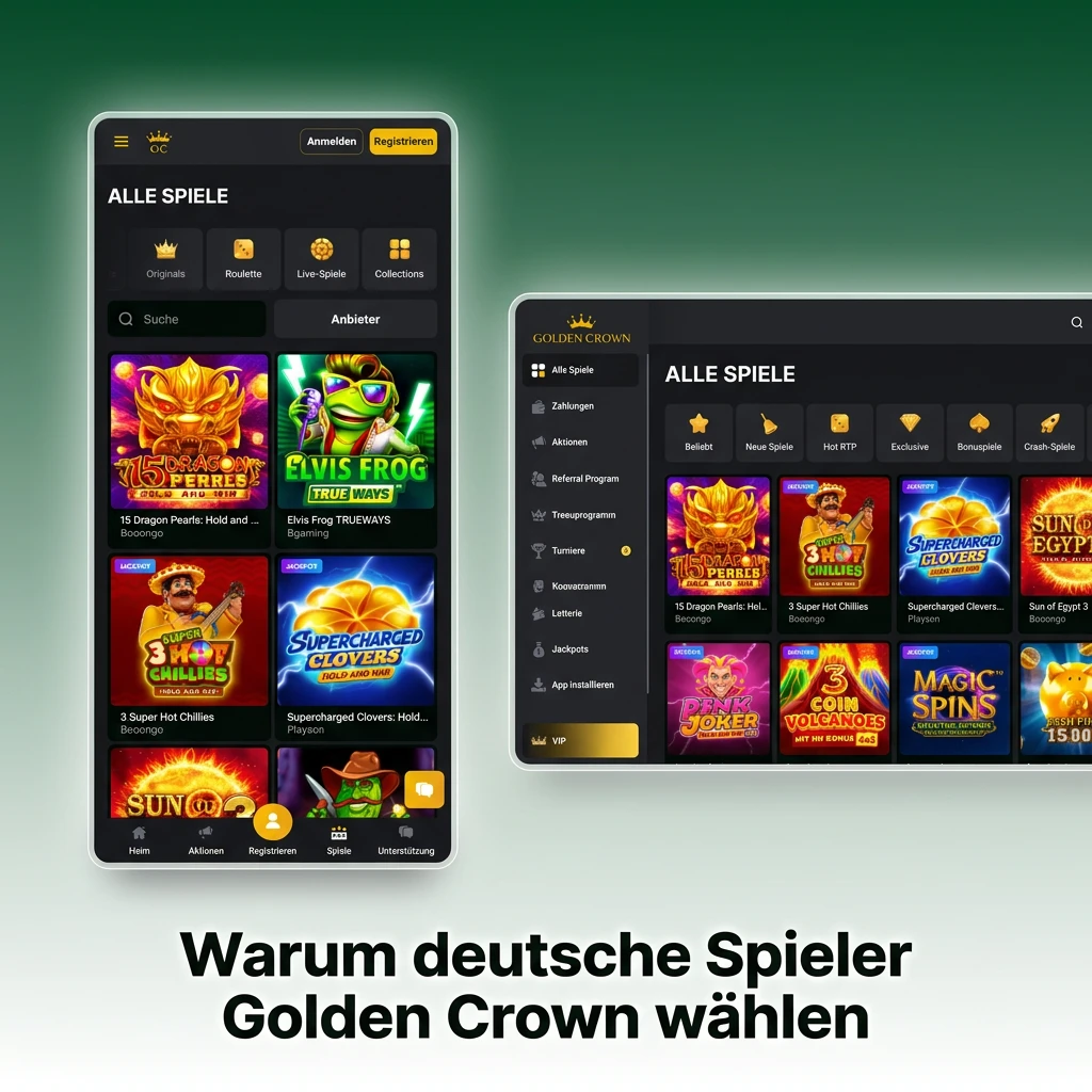 Warum deutsche Spieler Golden Crown wählen
