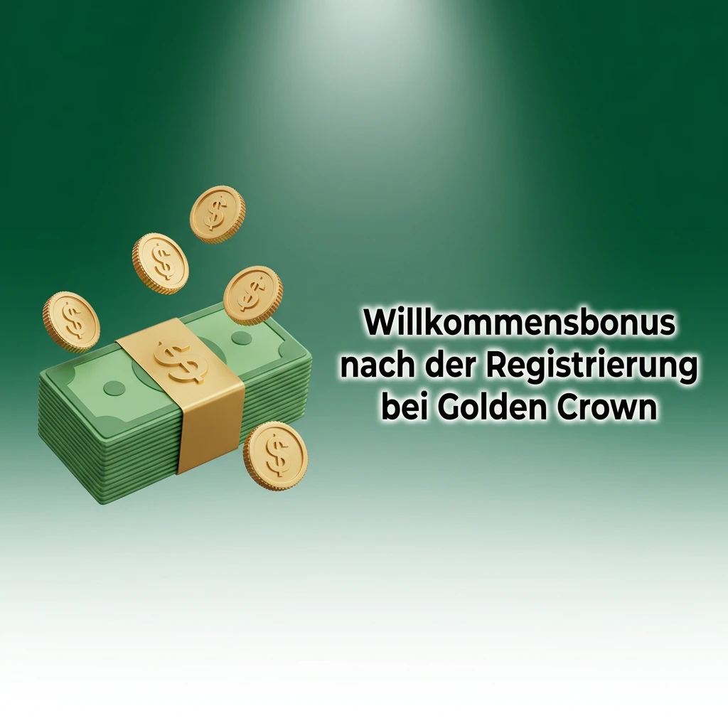 Willkommensbonus nach der Registrierung bei Golden Crown